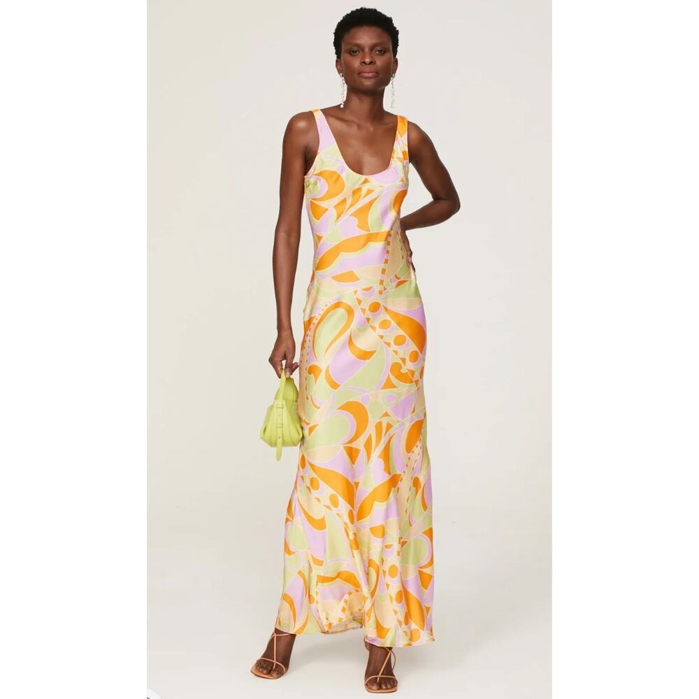 DELFI Collective Donna Maxi Satin Dress Size L